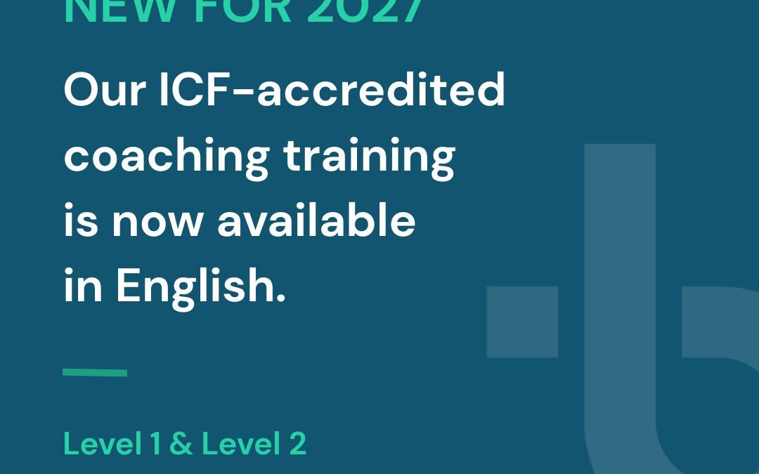 2027: New ICF-Accredited Coaching Training in English